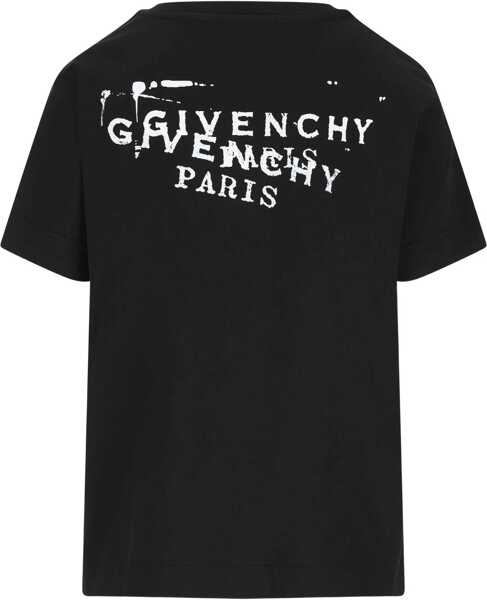 Tricouri Givenchy Cotton T-shirt BLACK Femei (BM 19590038) 2