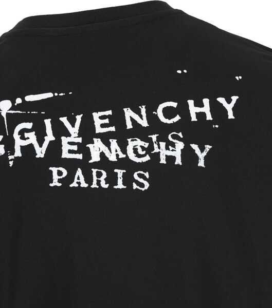 Tricouri Givenchy Cotton T-shirt BLACK Femei (BM 19590038) 4