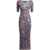 ETRO Stretch tulle midi Dress with floral motif X0886