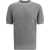 Brunello Cucinelli Cotton and linen knit T-Shirt GRIGIO MEDIO+SPAGO