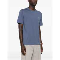 Tricouri Brunello Cucinelli pentru Barbati - Tricouri Brunello Cucinelli Logoed T-Shirt DENIMOFF WHITE Barbati (BM 19590119) - B-mall.ro