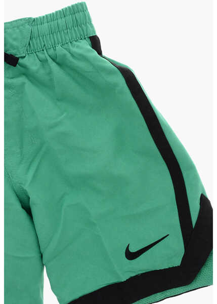 Sorturi de baie Nike Solid Color 7 Volley Short Swim Shorts With Contrasting Side Green Barbati (BM 19590224) 2