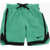 Nike Solid Color 7 Volley Short Swim Shorts With Contrasting Side Green