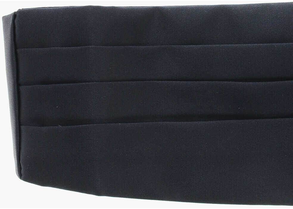 Curele CORNELIANI Pleated Satin Cummerbund Blue Barbati (BM 19590254) 2