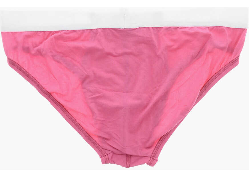 Lenjerie intima DSQUARED2 Solid Color Brief With Logoed Elastic Band Pink Barbati (BM 19590263) 3