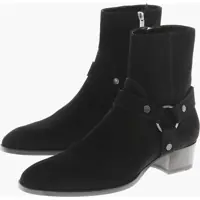 Ghete Suede Western Booties With Cuir Sole 4Cm Barbati