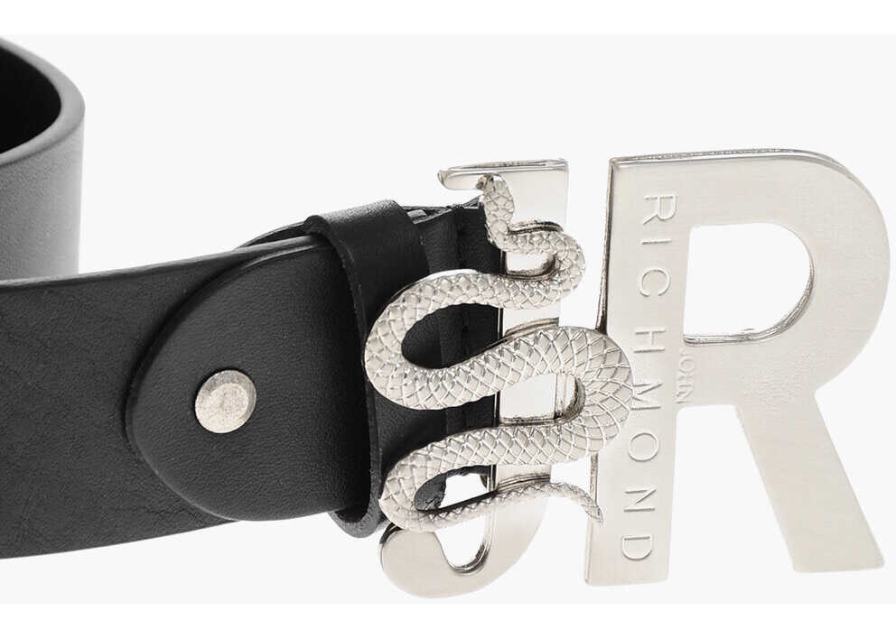 Curele John Richmond 40Mm Leather Belt Black Femei (BM 19590299) 2