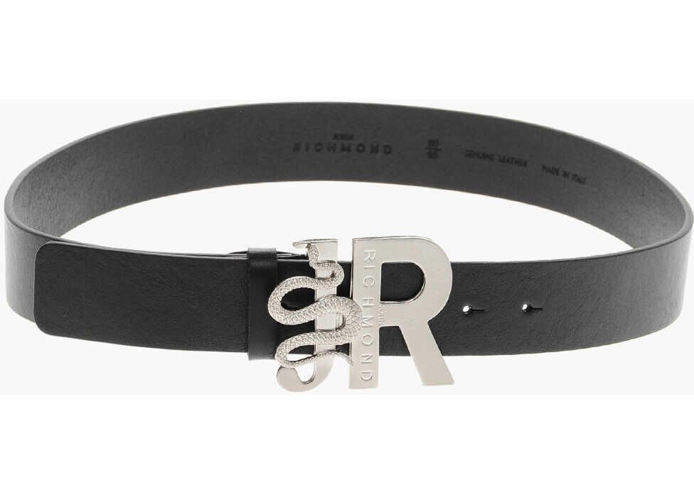 Curele John Richmond 40Mm Leather Belt Black Femei (BM 19590299) 3