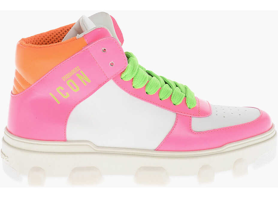 Sneakers DSQUARED2 Icon Color Block Leather High Top Sneakers Black Femei (BM 19590320) 3