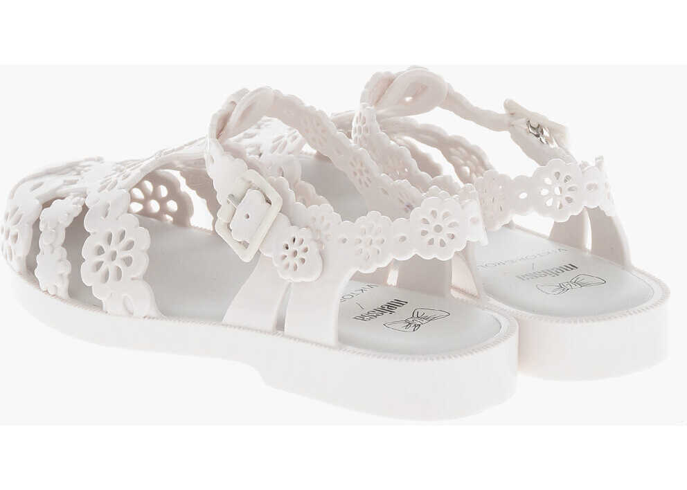 Sandale fara toc Viktor & Rolf Melissa Rubber Possession Sandals White Femei (BM 19590332) 2