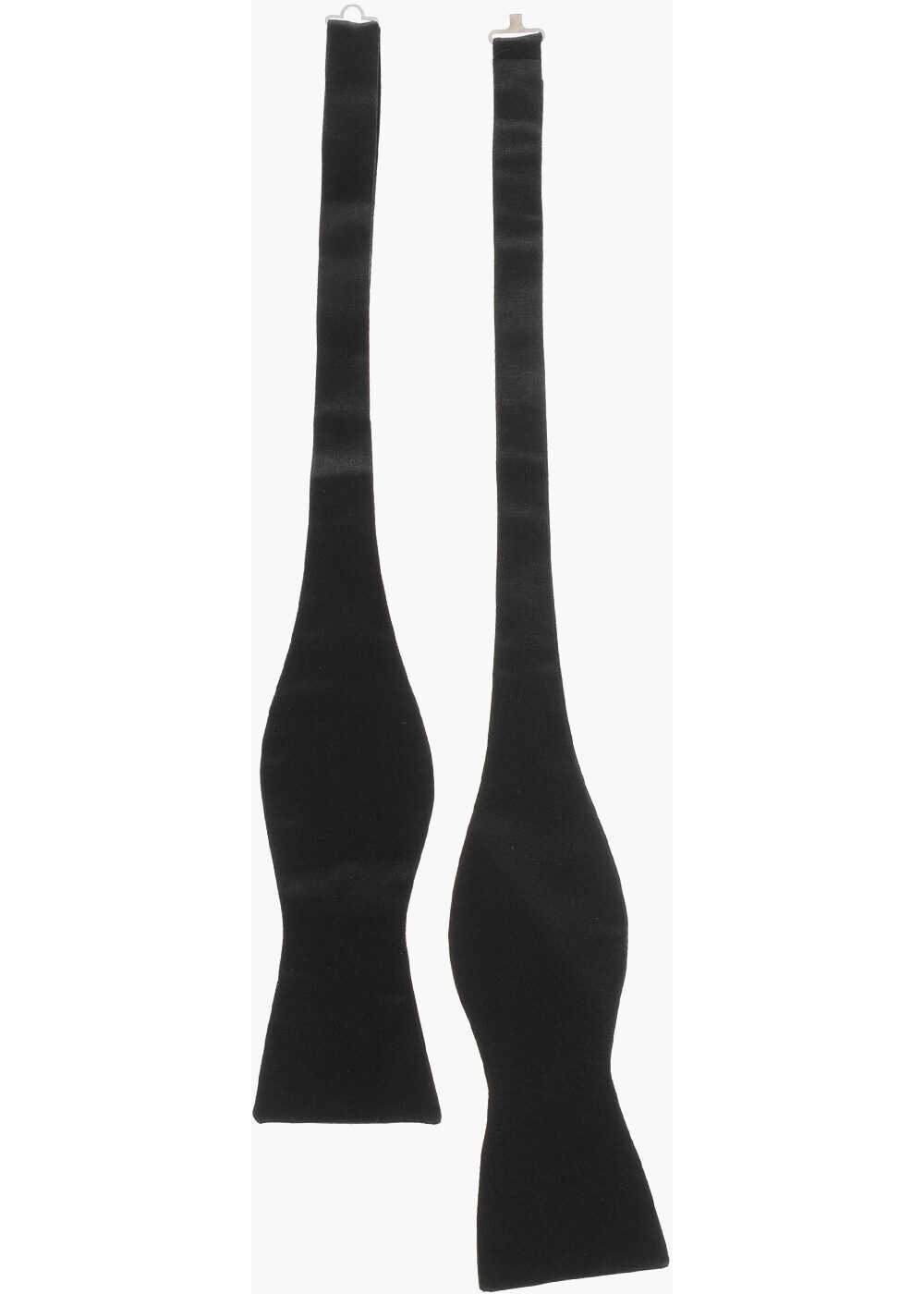 Papioane CORNELIANI Silk Satin Bow Tie Black Barbati (BM 19590449) 1