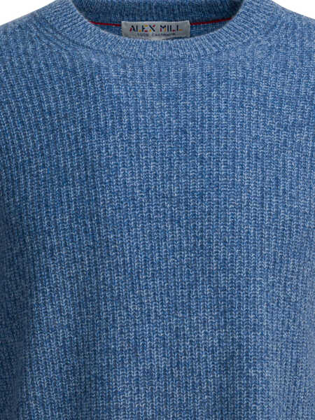 Pulovere Alex Mill Jordan cashmere sweater Light blue Barbati (BM 19590483) 3