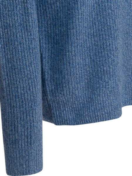 Pulovere Alex Mill Jordan cashmere sweater Light blue Barbati (BM 19590483) 4