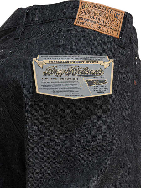 Blugi drepti Buzz RicksonS MA-1 Jeans Black Barbati (BM 19590528) 4