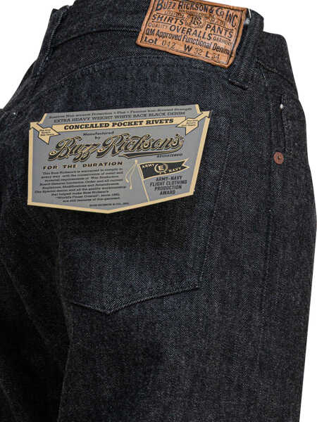 Blugi drepti Buzz RicksonS MA-1 Jeans Black Barbati (BM 19590531) 4