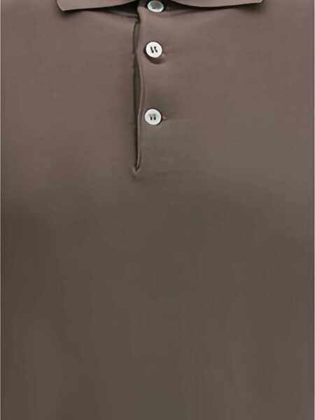 Tricouri Polo Brunello Cucinelli Polo Shirt NOCCIOLAPANAMA Barbati (BM 19594790) 4