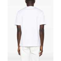 Tricouri Brunello Cucinelli pentru Barbati - Tricouri Brunello Cucinelli T-shirt in cotton with a logo BIANCO OTTICOPERLA Barbati (BM 19594793) - B-mall.ro