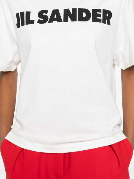 Tricouri Jil Sander Heavy cotton-jersey T-shirt PORCELAIN Femei (BM 19594808) 5