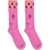 THE ATTICO Logo cotton Socks PINK