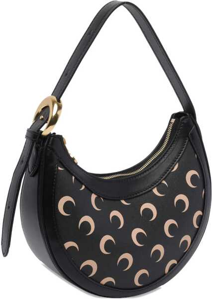 Genti de umar MARINE SERRE Moon mini Shoulder Bag INVERSE TAN Femei (BM 19594868) 3