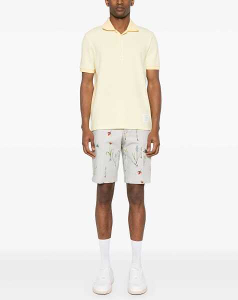 Tricouri Polo Thom Browne Polo Shirt whit iconic bands YELLOW Barbati (BM 19594892) 2
