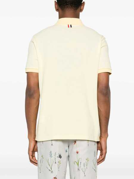 Tricouri Polo Thom Browne Polo Shirt whit iconic bands YELLOW Barbati (BM 19594892) 4