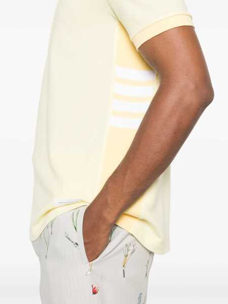 Tricouri Polo Thom Browne Polo Shirt whit iconic bands YELLOW Barbati (BM 19594892) 5