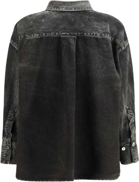 Camasi de blugi THE ATTICO Denim Shirt BLACK/WHITE Femei (BM 19594901) 2