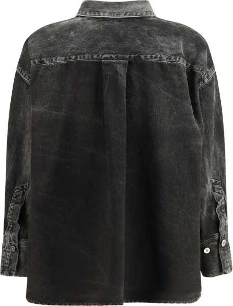 Camasi de blugi THE ATTICO Denim Shirt BLACK/WHITE Femei (BM 19594901) 3