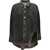 THE ATTICO Denim Shirt BLACK/WHITE