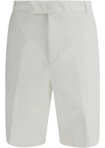 Pantaloni scurti Thom Browne Typewriter Cloth Utility Chino Shorts WHITE Barbati (BM 19594943) 1