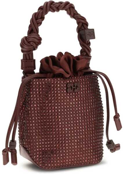Genti de mana Ganni Mini Bou Buckle Bag BURGUNDY Femei (BM 19594946) 3