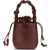 Ganni Mini Bou Buckle Bag BURGUNDY