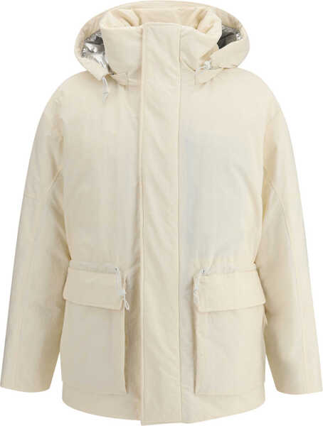 Geci Parka Laminar Parka in crinkle metallic BIANCO Barbati (BM 19594955) 1