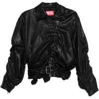 Jachete Cuir-bouilli belted Jacket Femei
