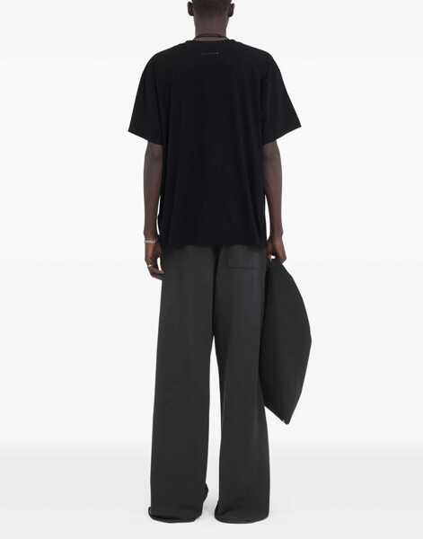 Tricouri MM6 Maison Margiela T-shirt with front printed logo BLACK Barbati (BM 19594982) 4