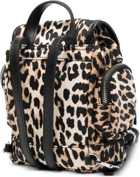 Rucsacuri Ganni Animalier print nano Backpack ALMOND MILK Femei (BM 19594985) 3