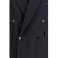 Sacouri Dama - Sacouri Saint Laurent Long wool-gabardine Blazer NAVY Femei (BM 19595027) - B-mall.ro