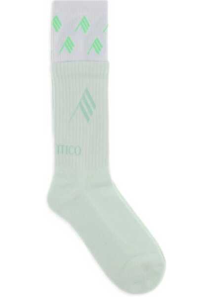 Sosete THE ATTICO Logo cotton Socks MINT Femei (BM 19595078) 3