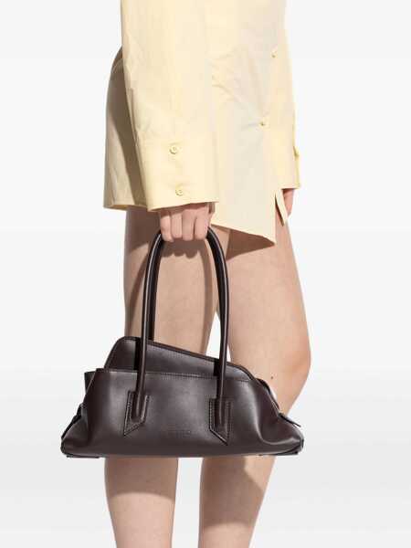 Genti de umar THE ATTICO La Passeggiata small Shoulder Bag DARK BROWN Femei (BM 19595084) 2