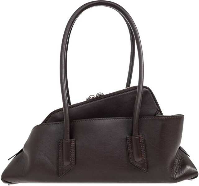 Genti de umar THE ATTICO La Passeggiata small Shoulder Bag DARK BROWN Femei (BM 19595084) 3