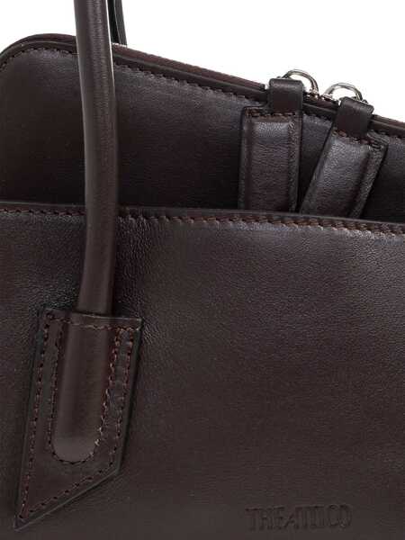 Genti de umar THE ATTICO La Passeggiata small Shoulder Bag DARK BROWN Femei (BM 19595084) 4