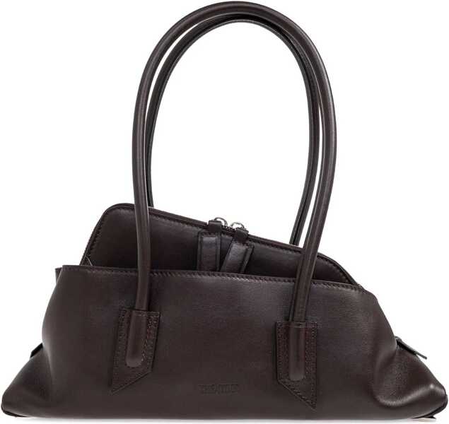 Genti de umar THE ATTICO La Passeggiata small Shoulder Bag DARK BROWN Femei (BM 19595084) 1