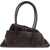 THE ATTICO La Passeggiata small Shoulder Bag DARK BROWN