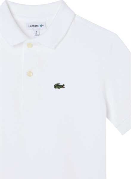 Tricouri Polo Lacoste Polo With Logo WHITE Baieti (BM 19595228) 4