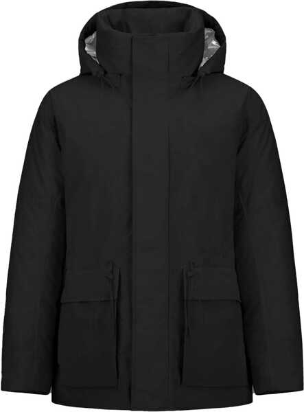 Geci Parka Laminar Crinkle Metallic Parka BLACK Barbati (BM 19595261) 1