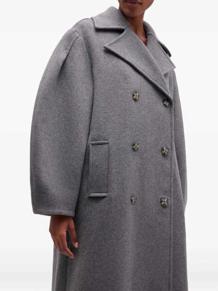 Trenciuri Ganni Wool Trench GREY Femei (BM 19595273) 4