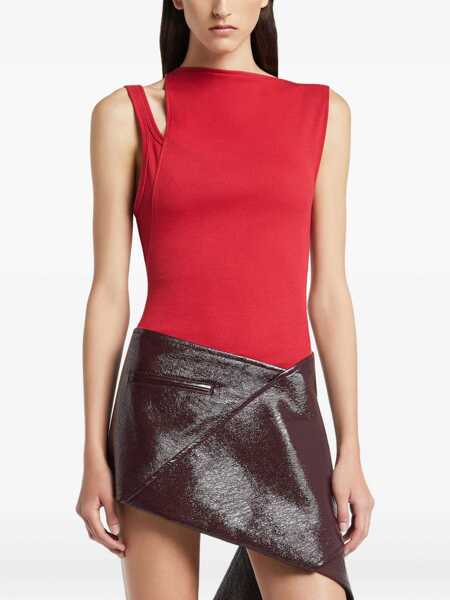 Bluze COURRGES Oblique 90S Top RED Femei (BM 19595282) 4