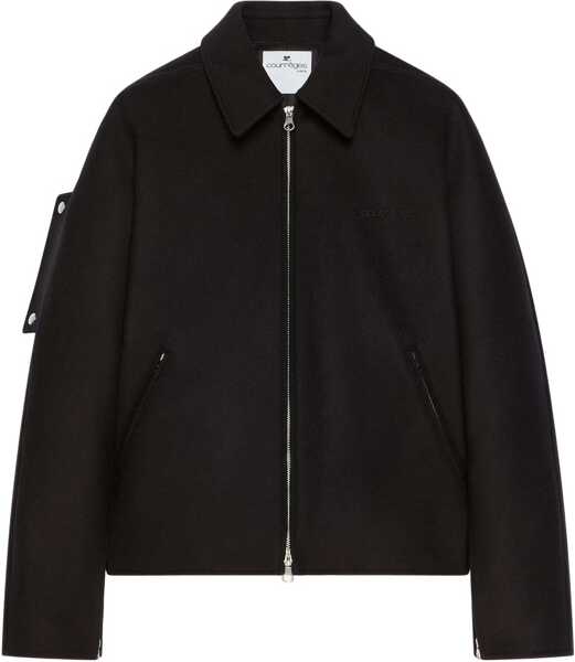 Bomber jacket COURRGES Wool Bomber Jacket BLACK Femei (BM 19595363) 1