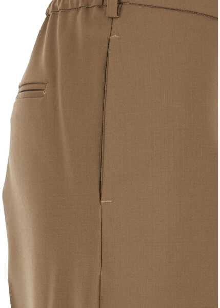 Pantaloni casual PT TORINO Pants Lorenza BROWN Femei (BM 19595384) 3